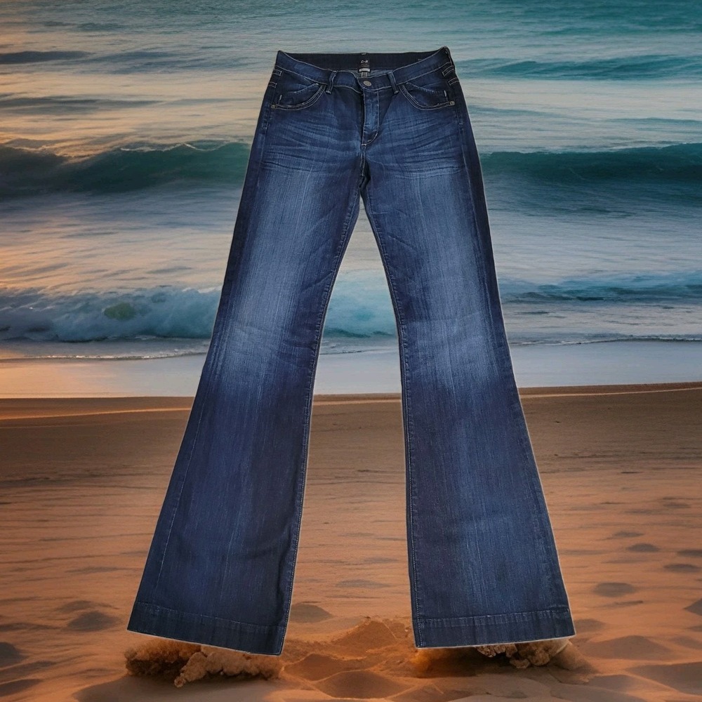 💙Citizens of Humanity Jeans Womens 28 Dark Wash HUTTON Flare Wide Leg Mid Rise